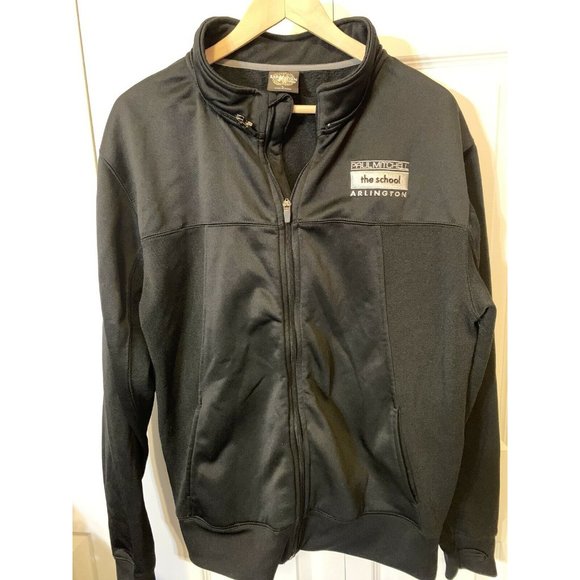 Paul Mitchell Jacket Black The School Arlington Windbreaker Athletic Wear ITC - Picture 3 of 7